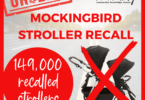 mockingbird double stroller recall