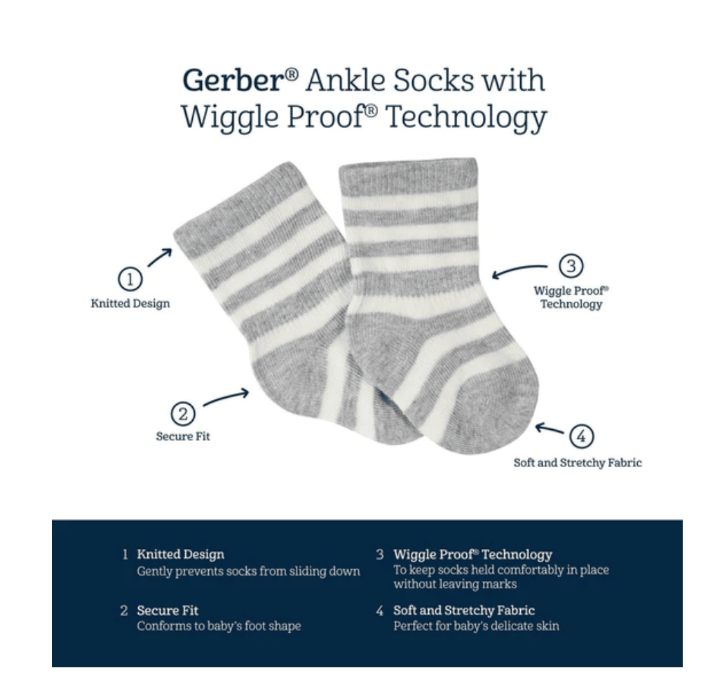 the perfect socks to pack for little feet from Gerber