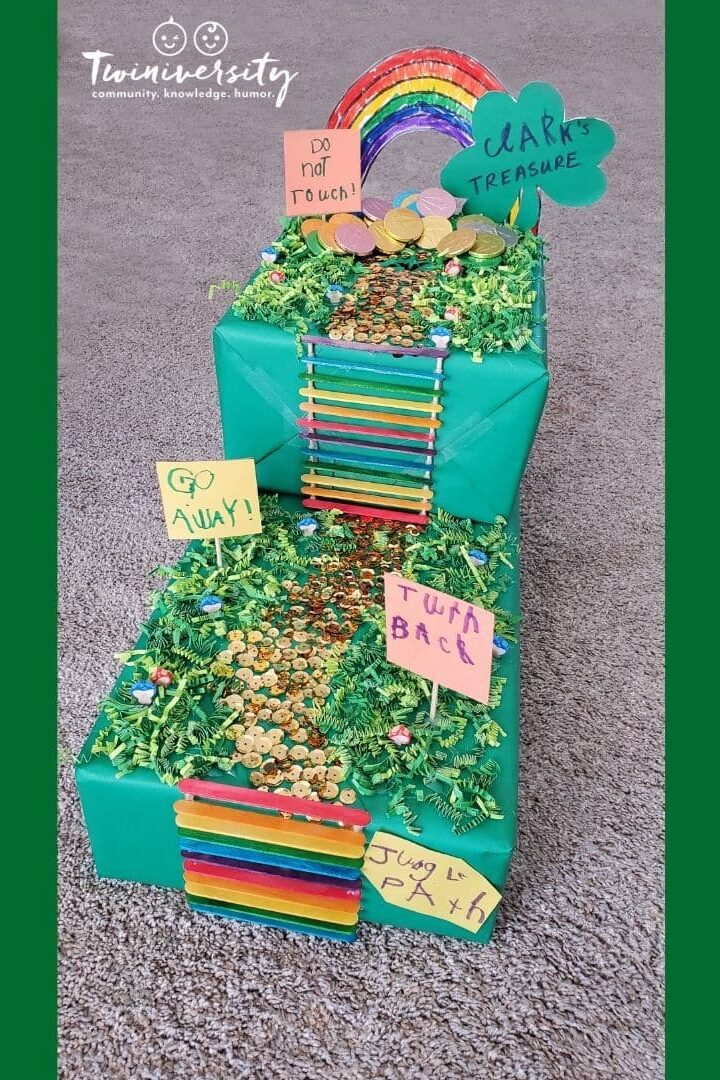 Making a Leprechaun Trap with your kids is a fun St. Patrick's Day Craft idea