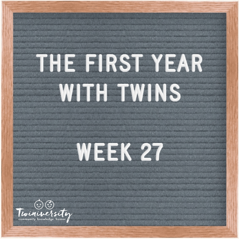 The First Year with Twins Week 27