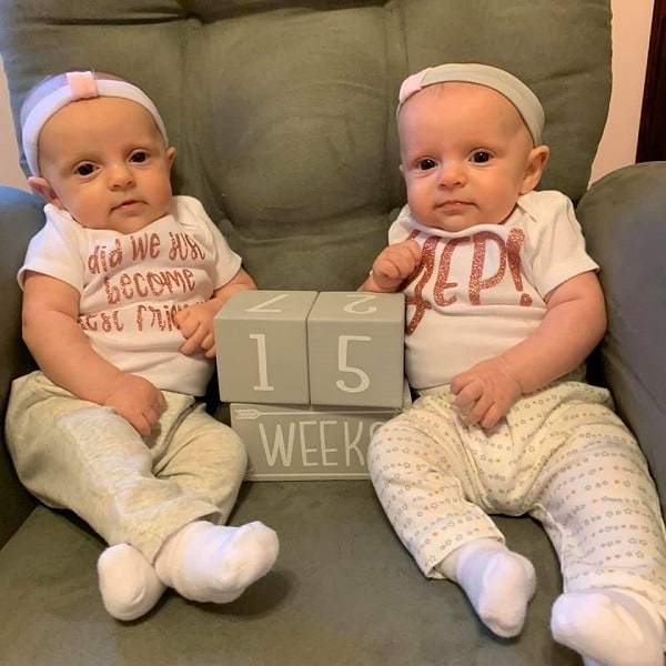 The First Year with Twins Week 15
