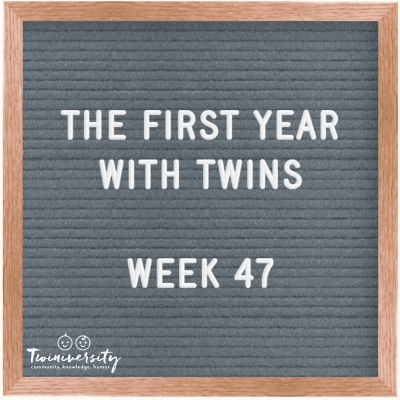The First Year with Twins Week 47