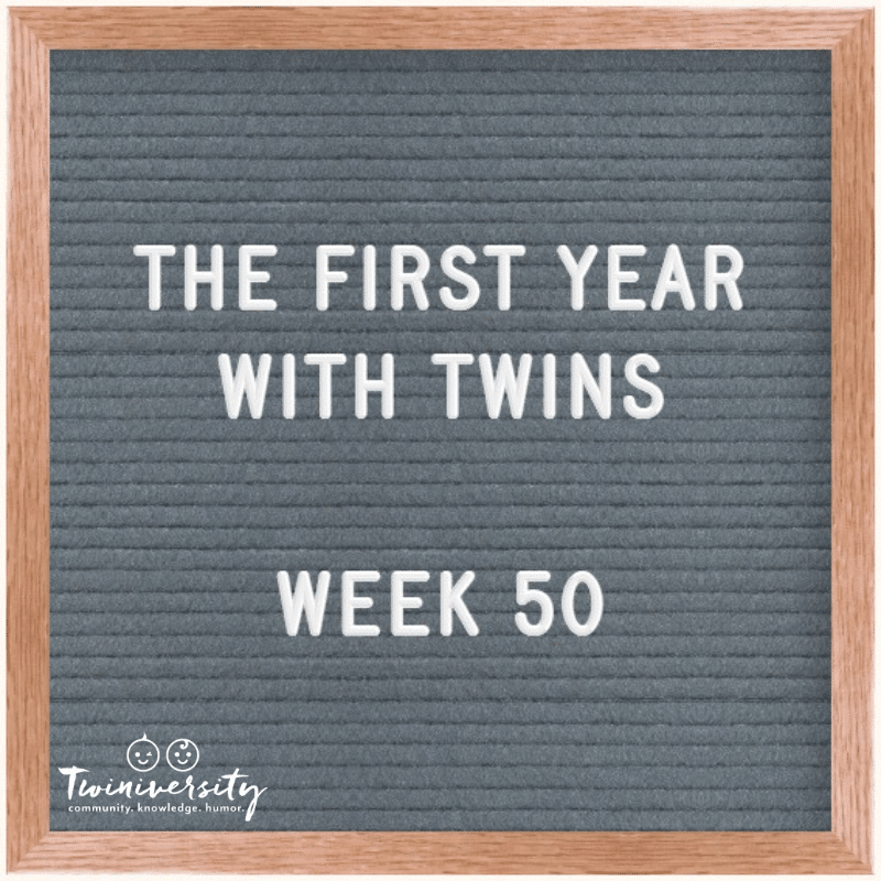 The First Year with Twins Week 50