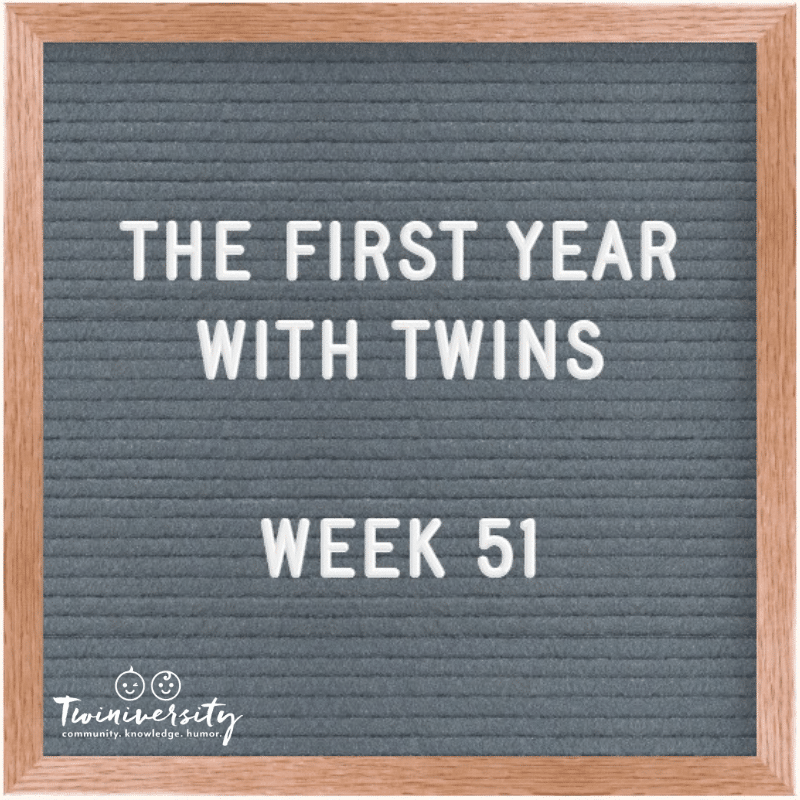 The First Year with Twins Week 51