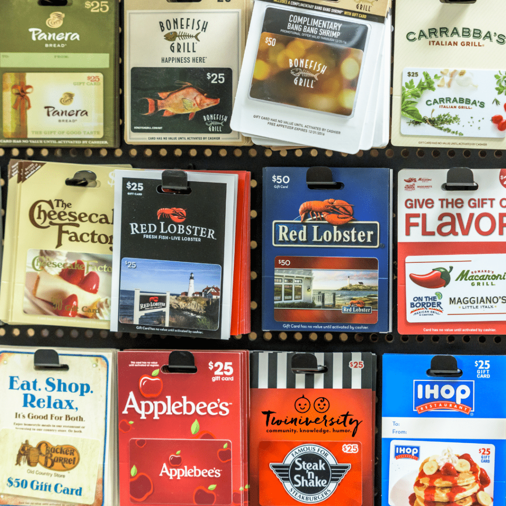Gift Cards seem boring but they are easy and useful to thank a school teacher.