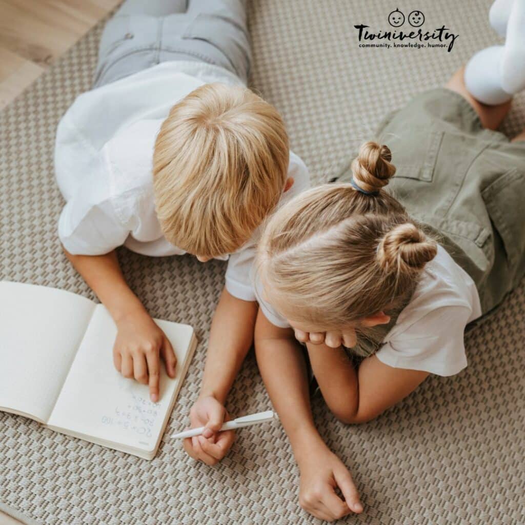 Preparing for kindergarten with twins also means teaching them some stuff before they are ready for school