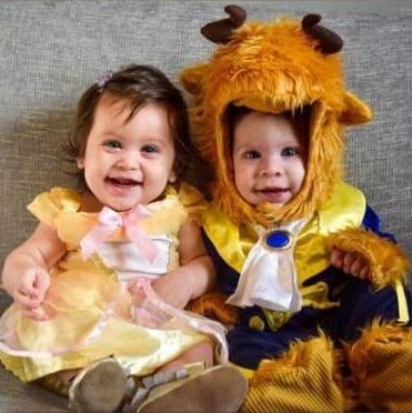 Twin Costume Ideas for Halloween: Beauty and The Beast
