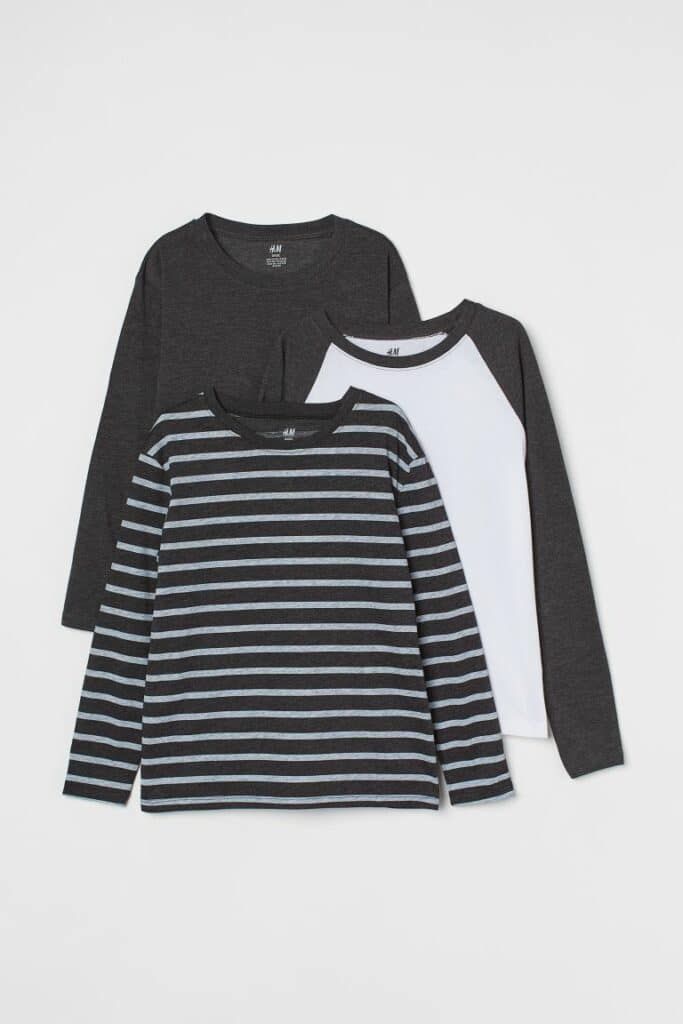 Boy-girl twin matching striped shirts