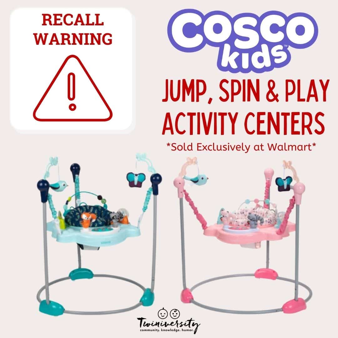 Cosco Jump, Spin & Play Activity Centers RECALLED