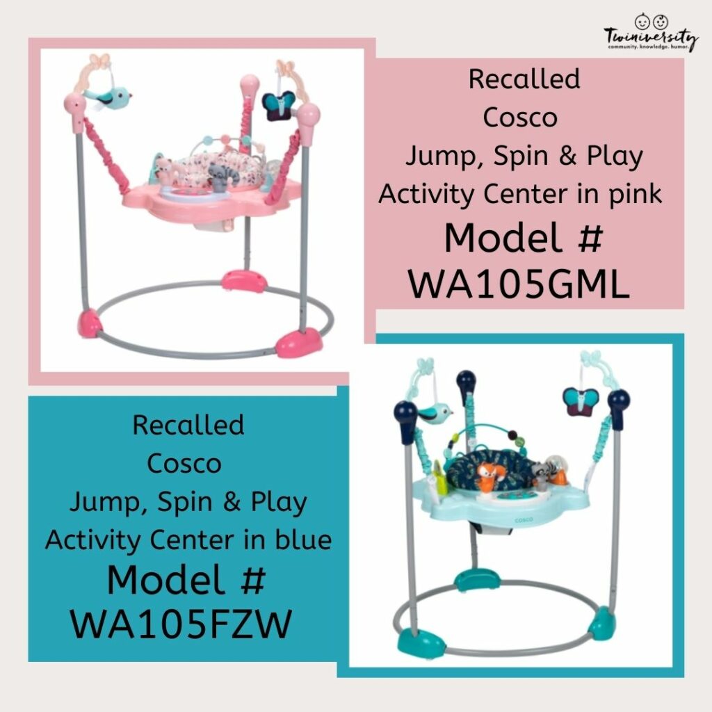 Cosco Jump, Spin &amp; Play Activity Centers RECALLED