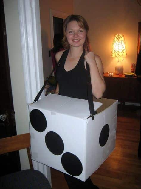 Last minute Dice Halloween costume