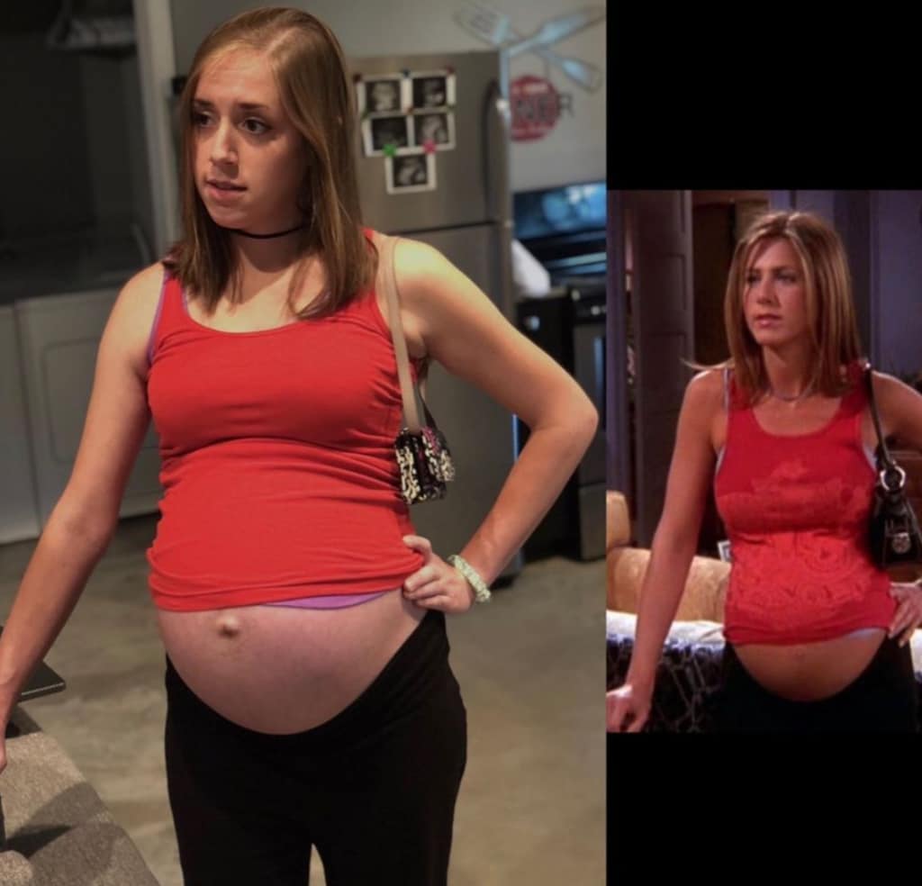 Be your favorite pregnant TV character as a Halloween Costumes for Your Twin Pregnancy 