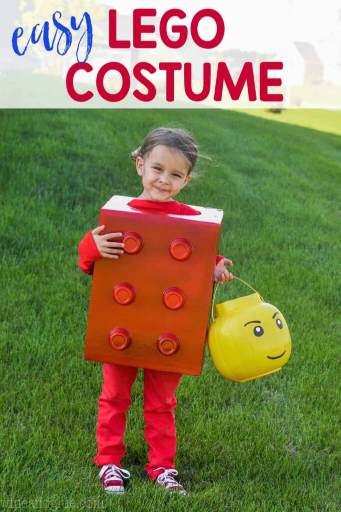 Last minute Lego Halloween costume 