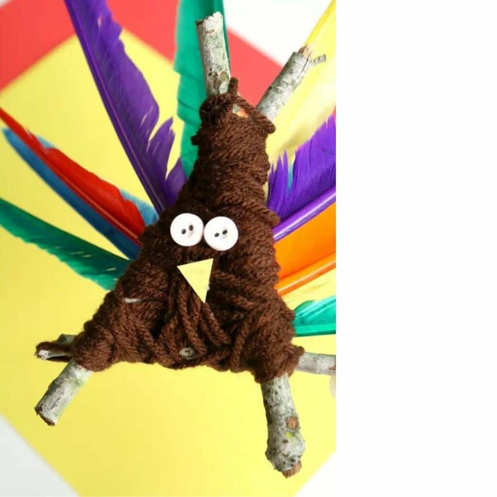A fun activitie on Thanksgiving day is craft making from random items.