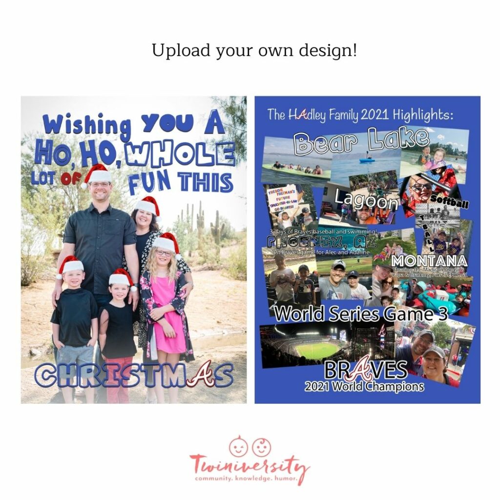 Create a personalized design when sending Christmas cards