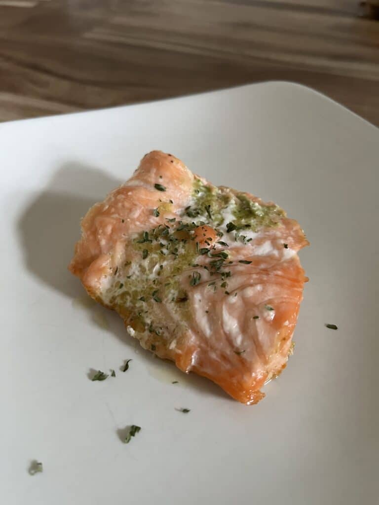 Pesto Salmon is a great dump and go meal