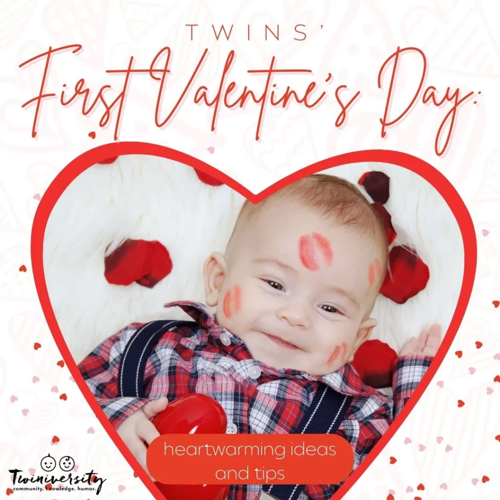 Twins' First Valentine's Day