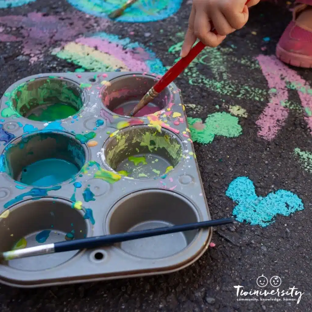 Make chalk paint for a fun summer arts and crafts activity