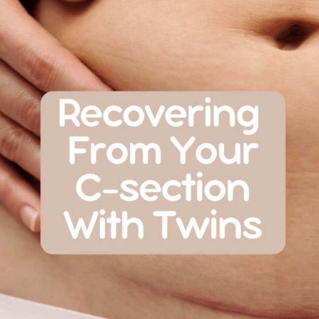 c section with twins
