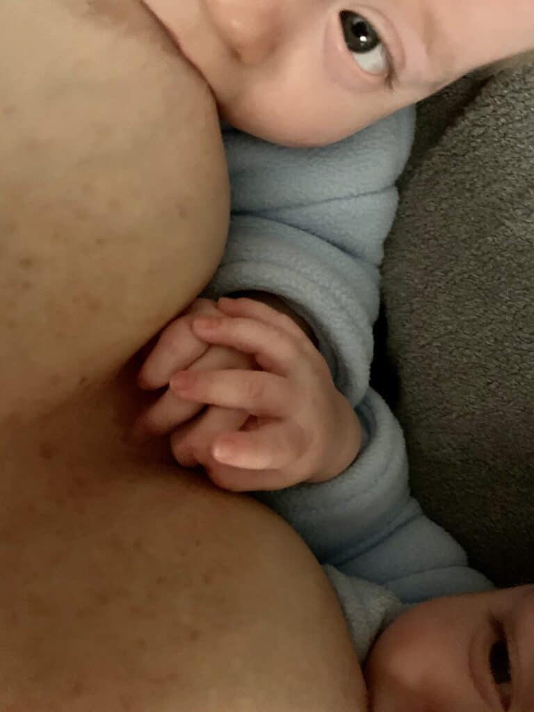nursing while sick