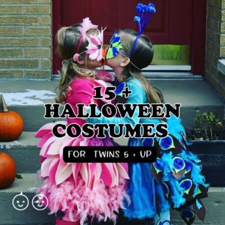 halloween costumes for school-age twins