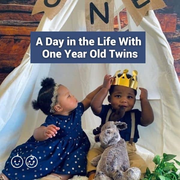 a typical day with one year old twins
