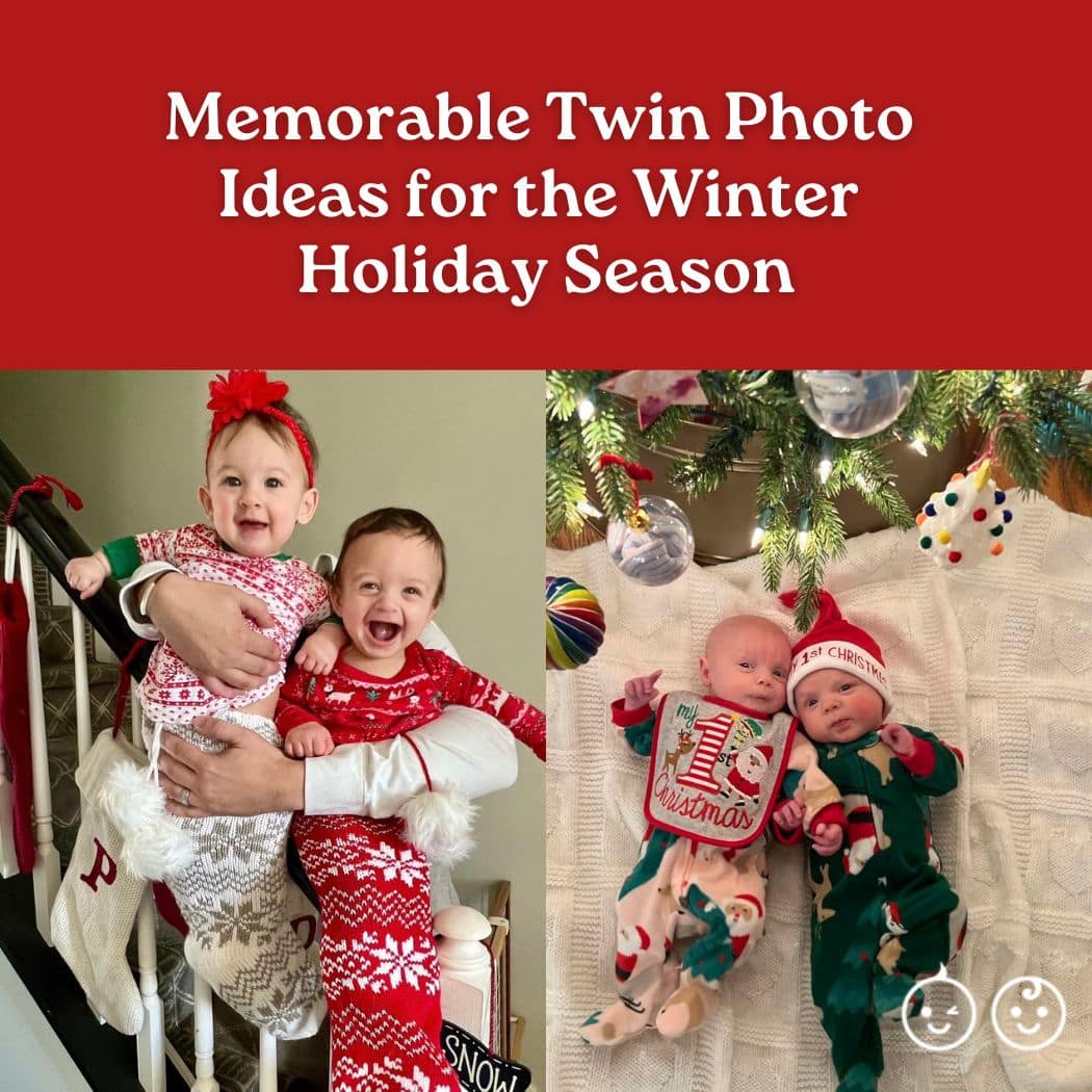 Memorable Twin Photo Ideas for the Winter Holiday Season