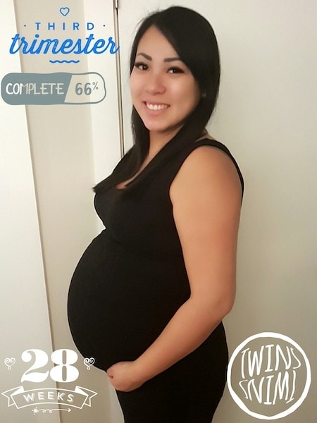 28 weeks pregnant with twins