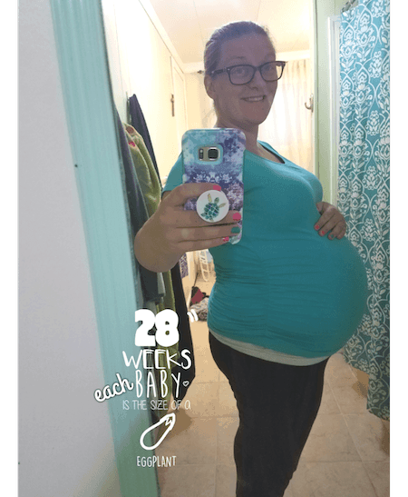 28 weeks pregnant with twins