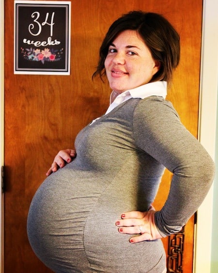 34 weeks pregnant with twins