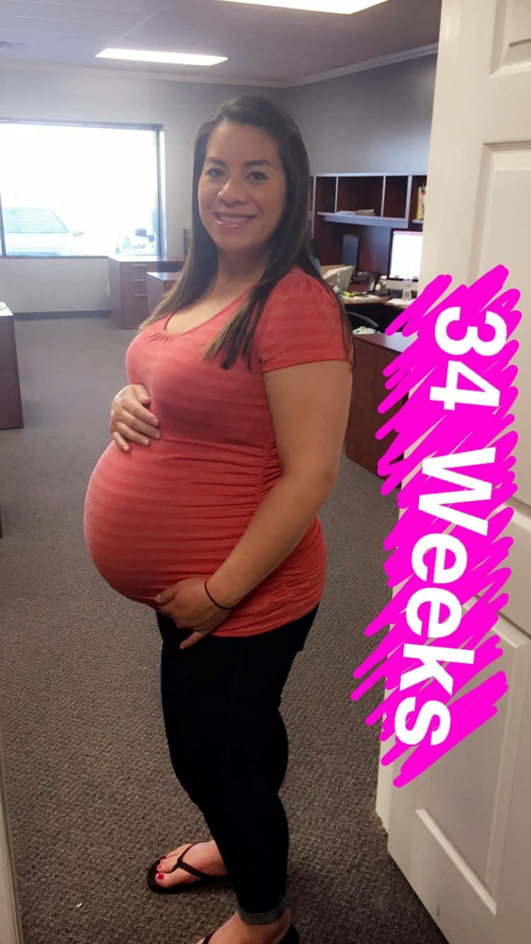 34 weeks pregnant with twins