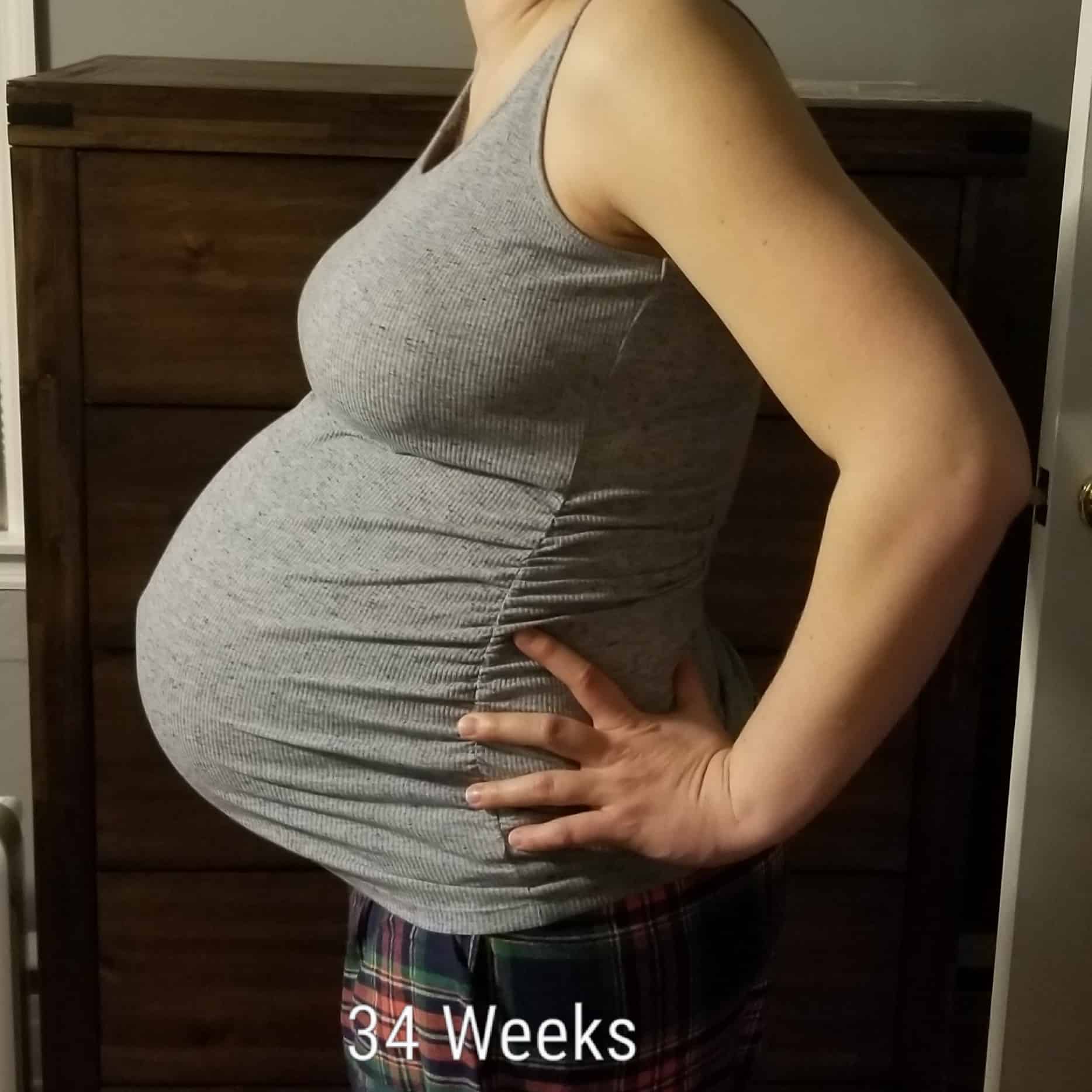 34 weeks pregnant with twins