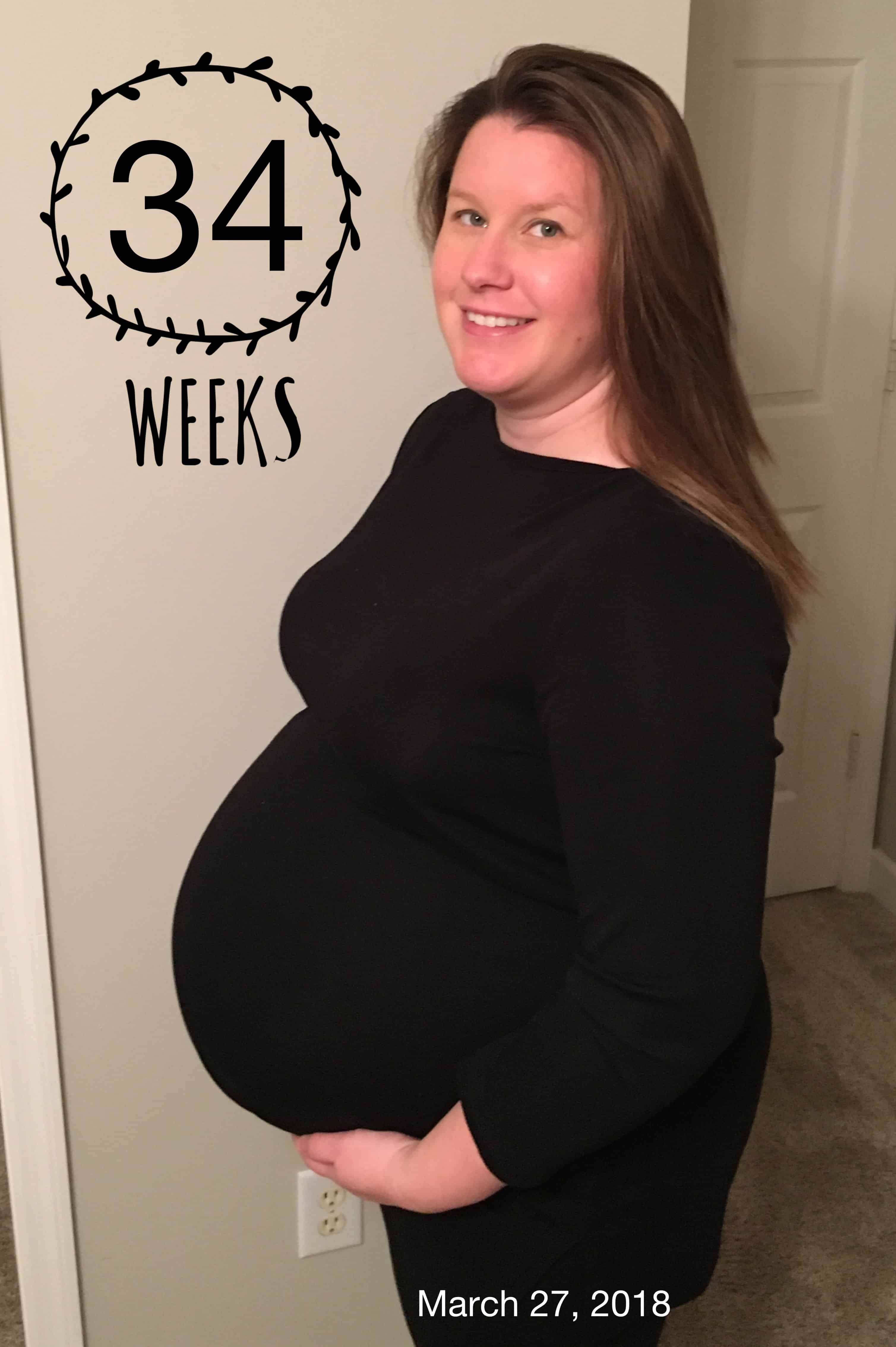 34 weeks pregnant with twins