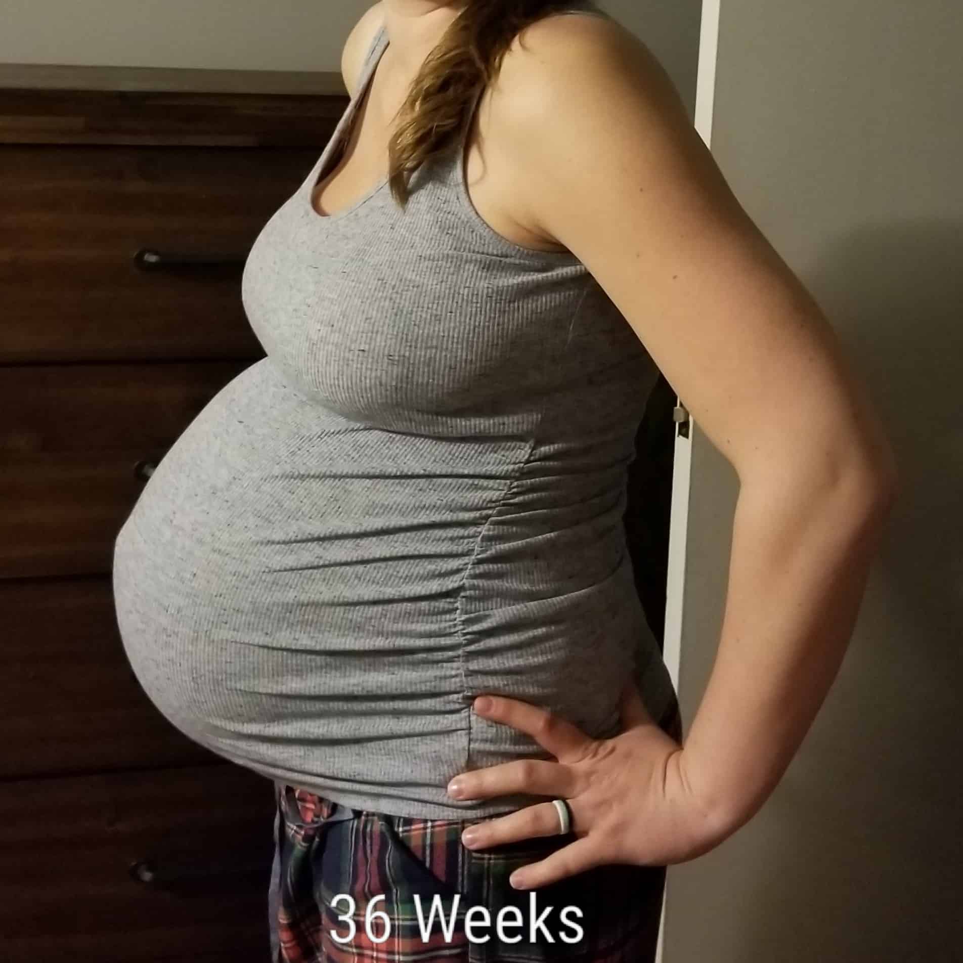 36 weeks pregnant with twins