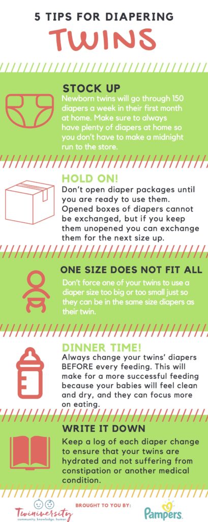 tips for diapering twins