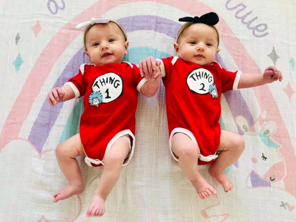 baby twins Plagiocephaly