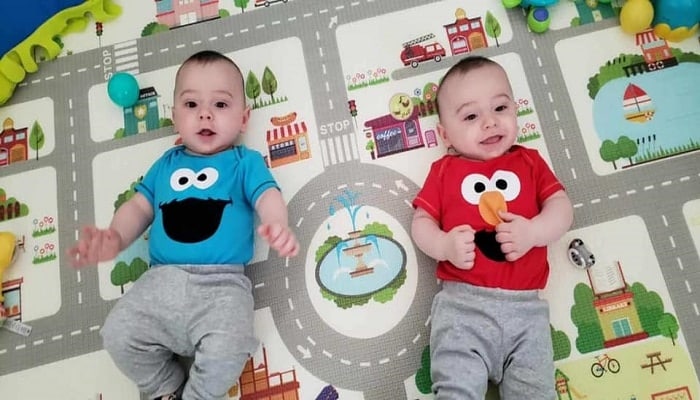 The First Year with Twins 8 Months Old