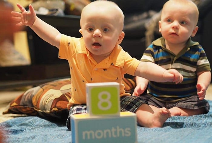 The First Year with Twins 8 Months Old