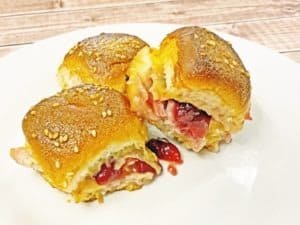 leftover turkey and cranberry sliders