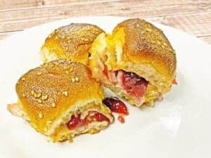 leftover turkey and cranberry sliders