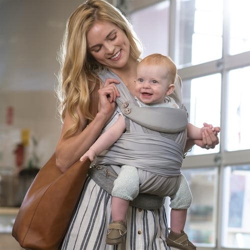 leave the house mom and baby in a carrier