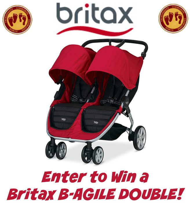 britax b agile double red