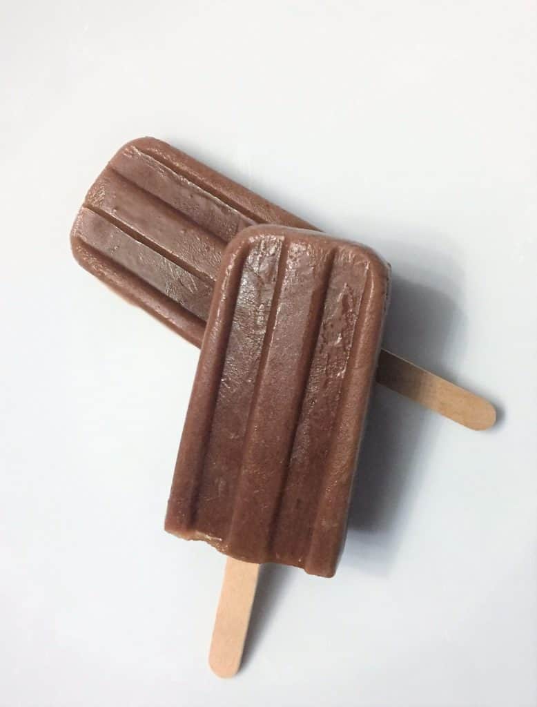 chocolate peanut butter homemade popsicles