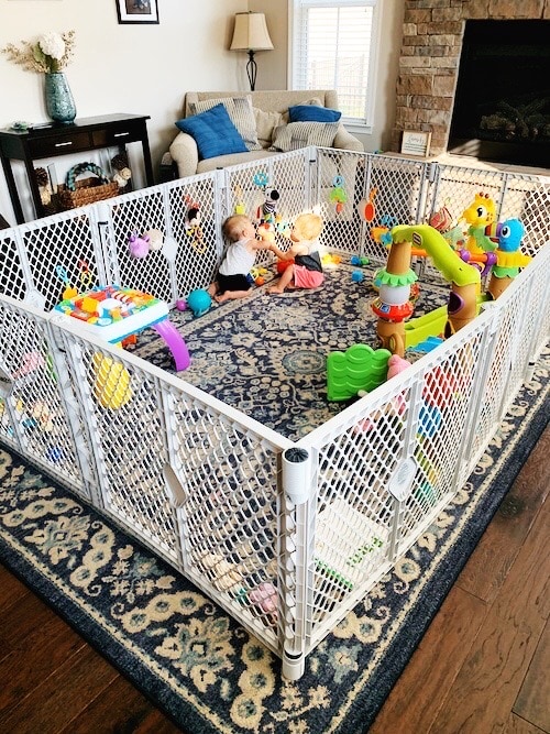 play yard with twin babies Container Baby Syndrome