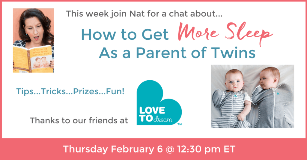 how to get more sleep as a parent of twins facebook live chat