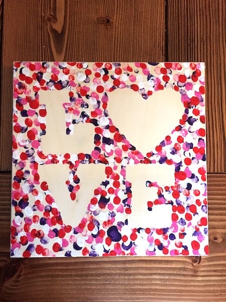 fingerprint love art Valentine's Day Decorations