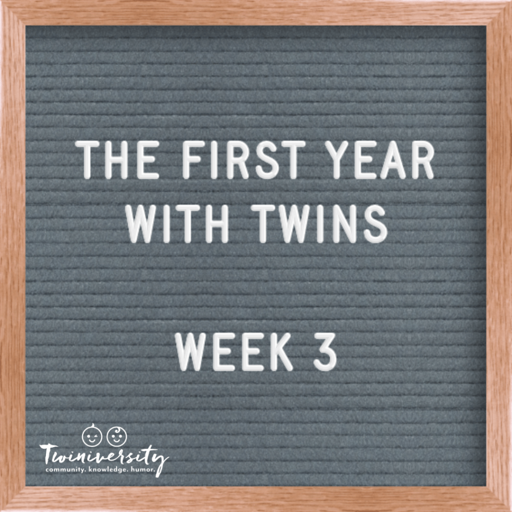 first year with twins week 3