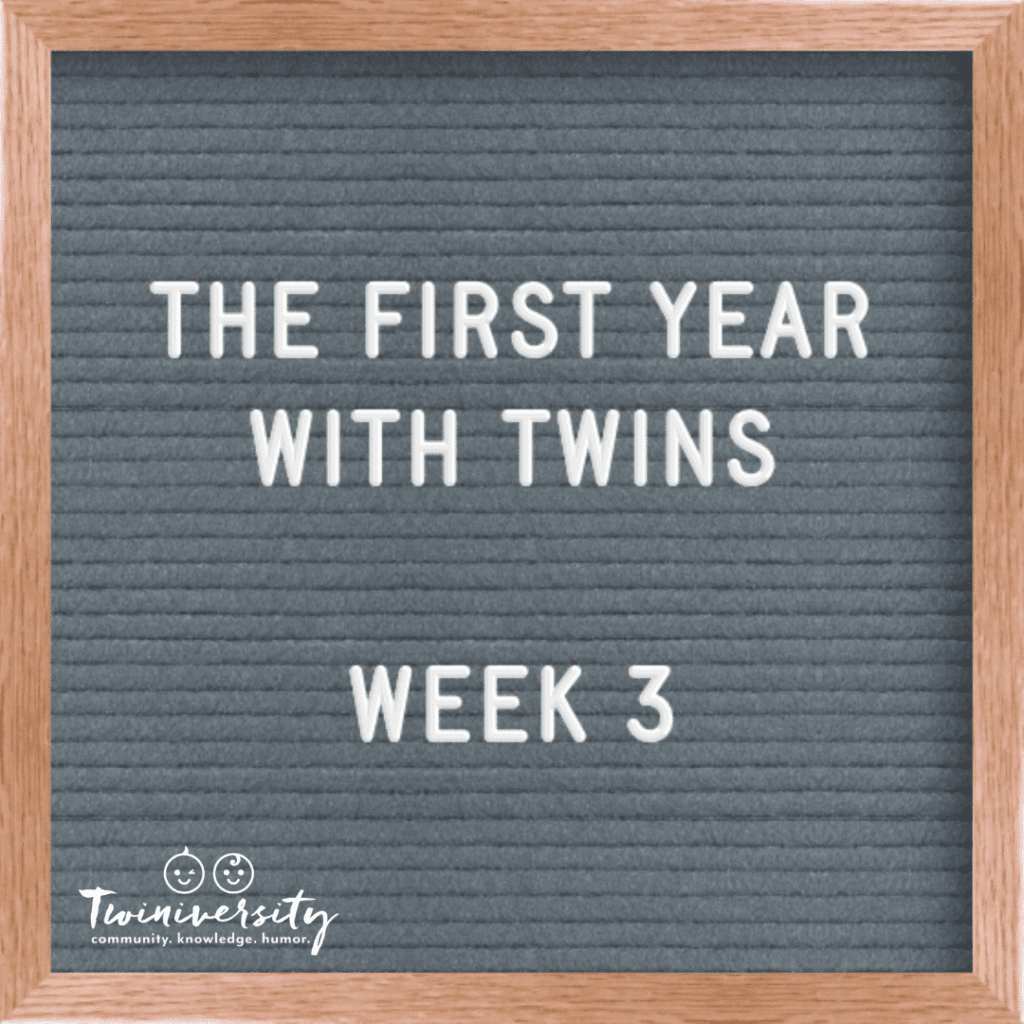 first year with twins week 3