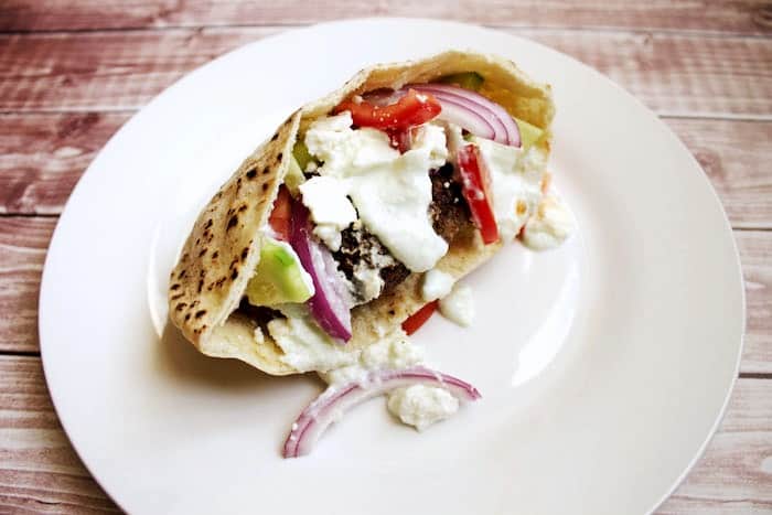 Greek Gyro Burger Recipe - Twiniversity #1 Twin Parenting Site