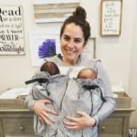 mom with newborn twins double-whammy twin